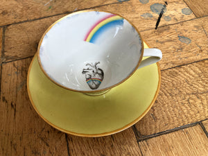 Princess Rainbow Lilienporzellan Tasse gelb