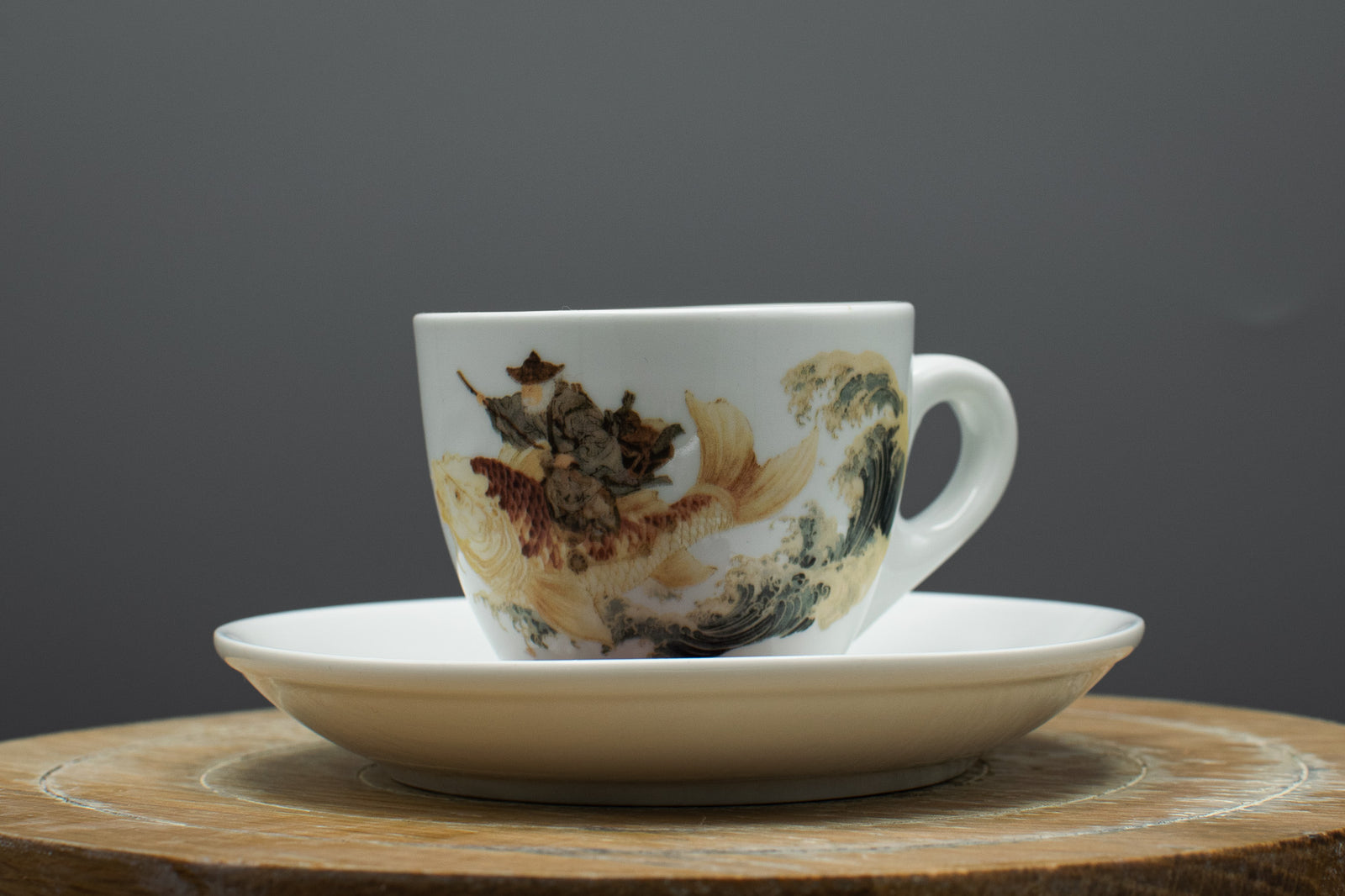 Espressotasse „Fischreiter“ Rot
