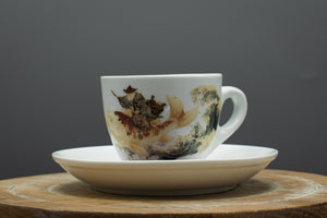 Espressotasse „Fischreiter“ Rot