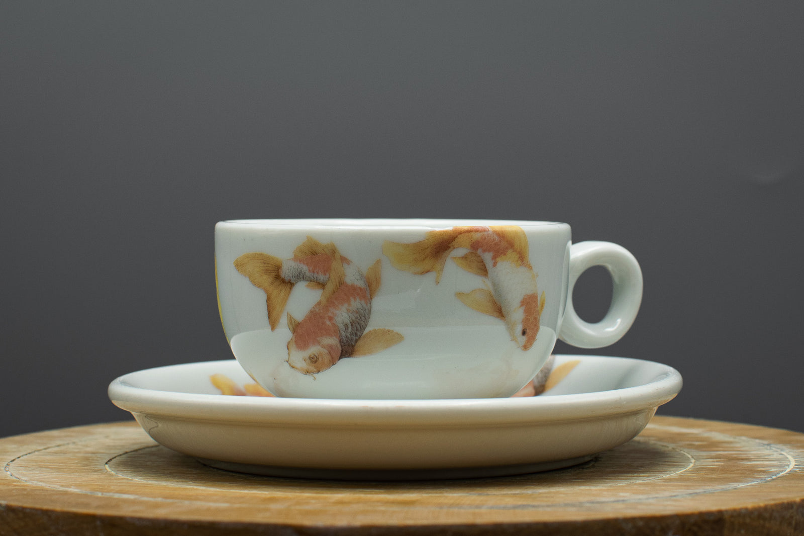 Espressotasse „Goldfisch“ flach