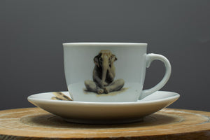 Espressotasse „Yoga Elefant“