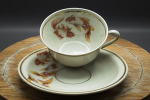 Espressotasse „Goldfisch“ Goldrand