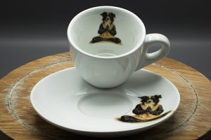 Espressotasse „Yoga Hund“