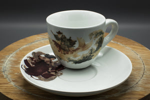 Espressotasse „Fischreiter“ Rot