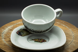 Espressotasse „Fische & Algen“ flach