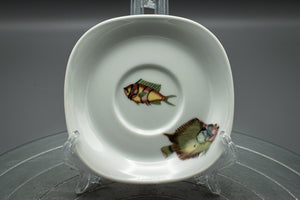 Espressotasse „Fische & Algen“ flach
